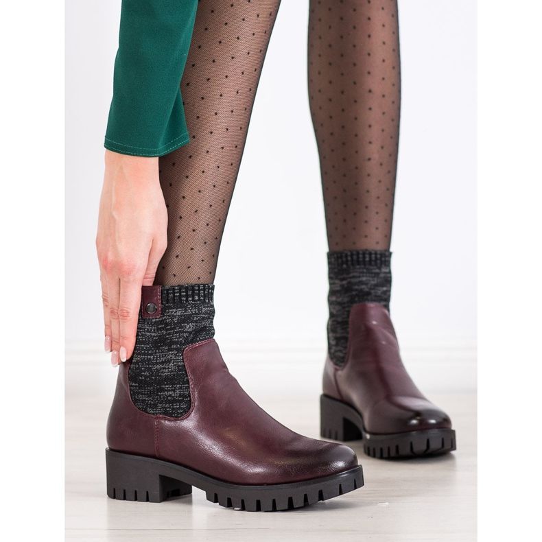 M.Daszyński Slip-on Boots On The Platform red 1