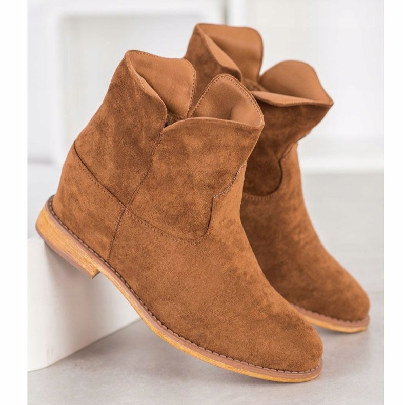 Sergio Todzi Cowboy boots on a wedge brown 1