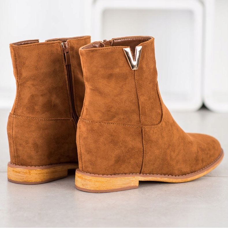 Sergio Todzi Elegant wedge boots brown 2