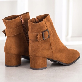 Sabatina Camel Boots With Buckle brown multicolored 1