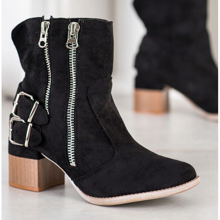 Bella Paris Black Fashion Booties 1