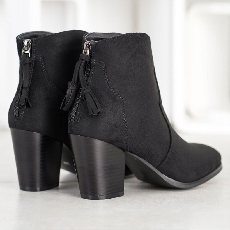 Super Mode Casual boots with a zipper black 1