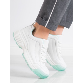 Kylie Fashionable Sneakers white green 2