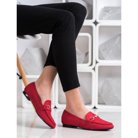 Goodin Elegant loafers red 1