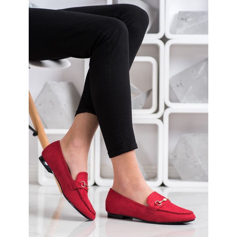 Goodin Elegant loafers red 1