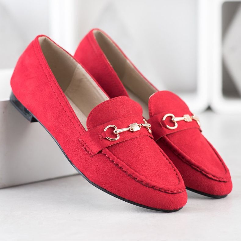 Goodin Elegant loafers red 2