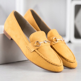Goodin Elegant loafers yellow 1