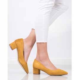 Goodin Mustard Pumps In Spitz yellow 1
