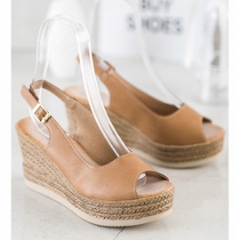 Sabatina Light Wedge Sandals brown 1