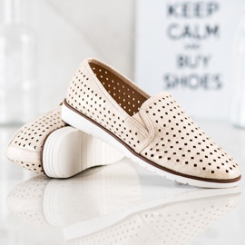 Kylie Shiny Openwork Slipons golden 1