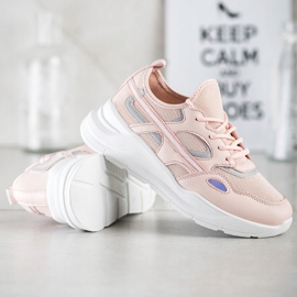 SHELOVET Casual Pink Sneakers 1