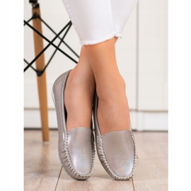 Goodin Shiny stylish loafers golden 1