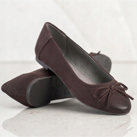 SHELOVET Classic Ballerina With A Bow brown 2