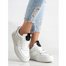 SHELOVET Sport shoes made of eco leather white 1