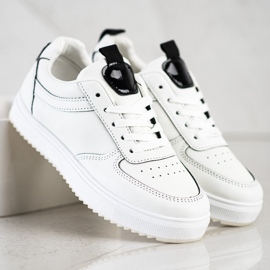 SHELOVET Sport shoes made of eco leather white 2