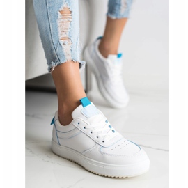 SHELOVET Sport shoes made of eco leather white 2 SHELOVET Sport shoes made of eco leather white 2