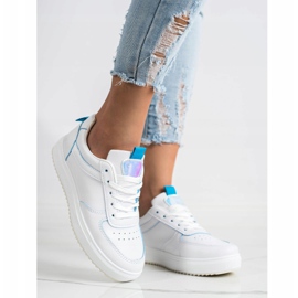 SHELOVET Sport shoes made of eco leather white 1 SHELOVET Sport shoes made of eco leather white 1