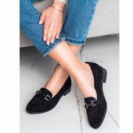VINCEZA low-heeled loafers black 1