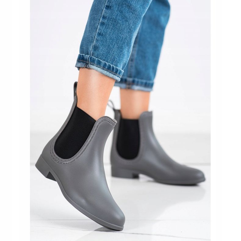SHELOVET Matt galoshes grey 1