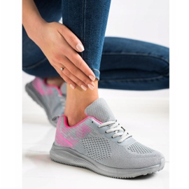 Bona Light Sport Shoes pink grey 1