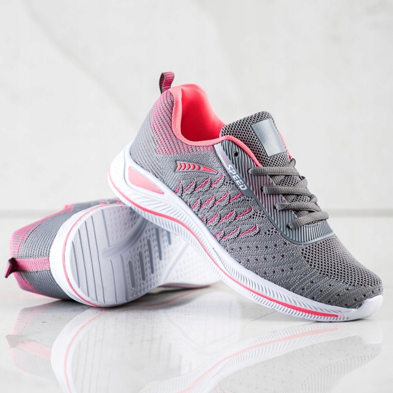 Bona Running Speed ​​Sport Shoes pink grey 1