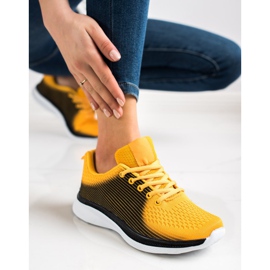 Bona Light Sports Sneakers black yellow 2