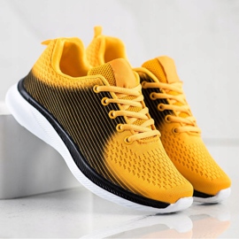 Bona Light Sports Sneakers black yellow 1