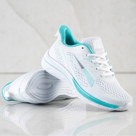 Bona Openwork Sneakers For Vison white green 1