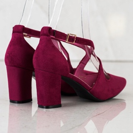 Elegant Sergio Leone pumps red multicolored 1