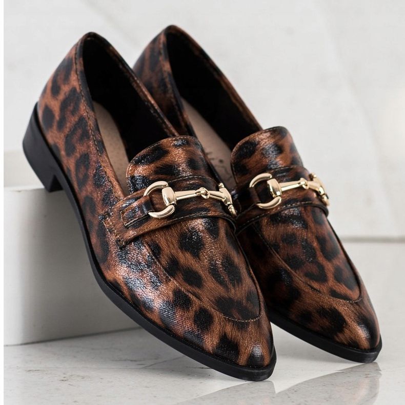 S. BARSKI Elegant Moccasins In Spitz brown 1