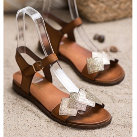 Stylish Sergio Leone sandals brown 1