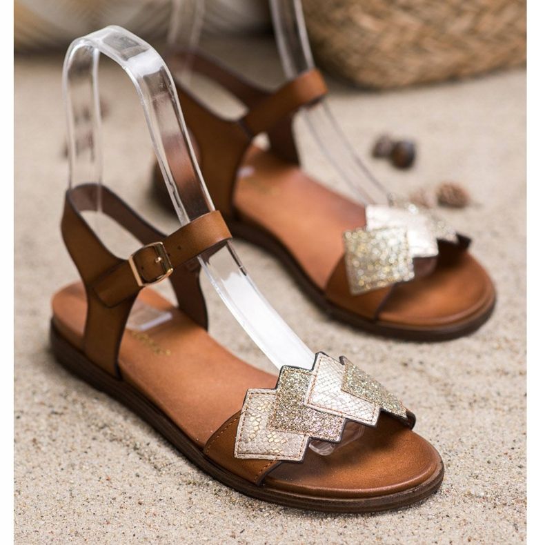 Stylish Sergio Leone sandals brown 1