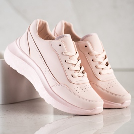 SHELOVET Classic Eco Leather Sneakers pink 1