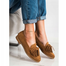 Seastar Suede Footwear With Fringes brown 1