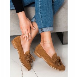 Seastar Suede Footwear With Fringes brown 2