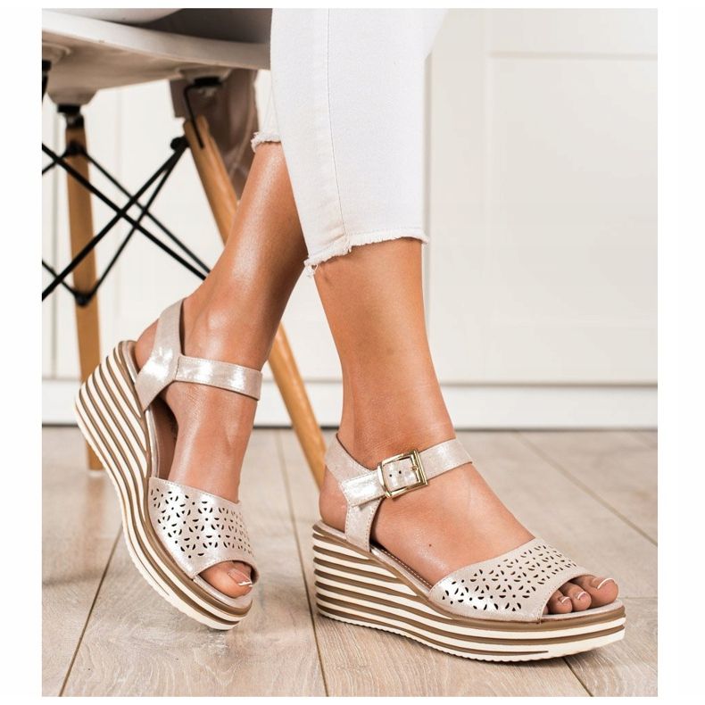 Shiny golden sandals from Sergio Leone 1