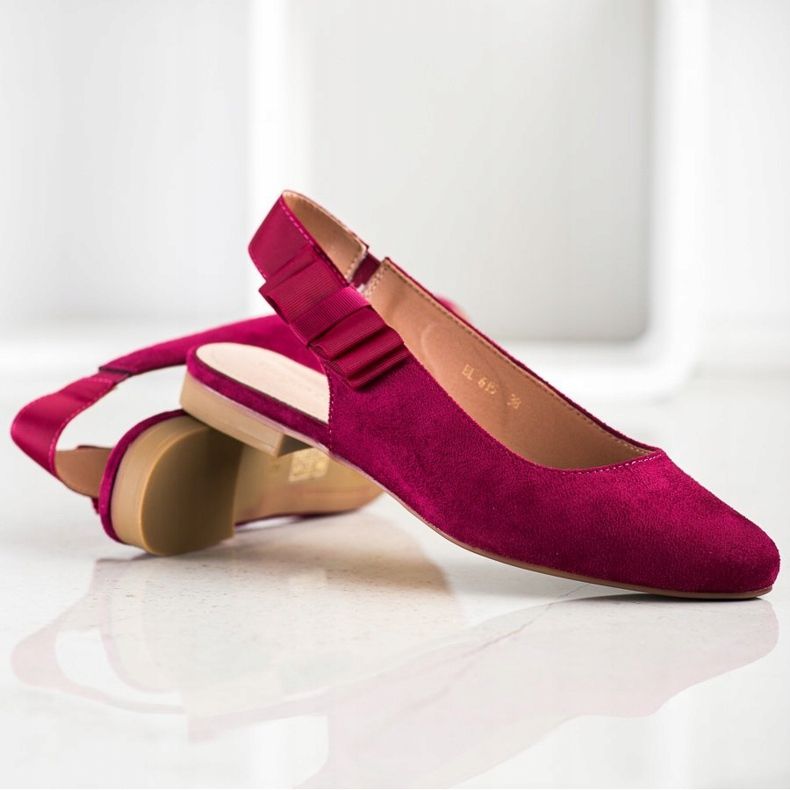 Sergio Leone Slip-on Pumps With A Bow pink 1