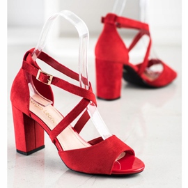 Fashionable Sergio Leone pumps red 1