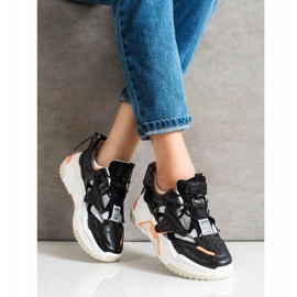 SHELOVET Colorful Fashion Sneakers black multicolored 1