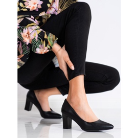 Sergio Leone Pumps With a Covered Heel black 1