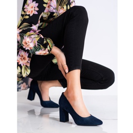Classic Sergio Leone pumps navy blue 1