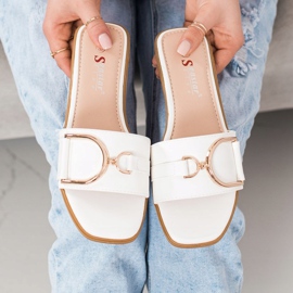 Seastar Elegant Slippers With Ornament white 1