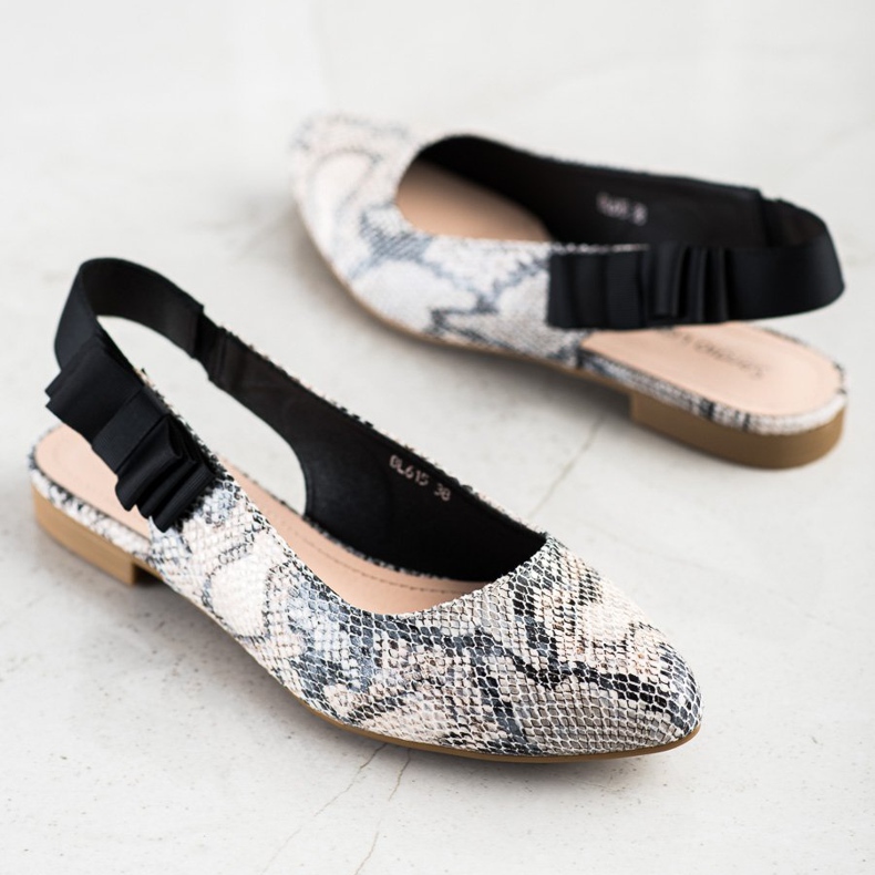 Sergio Leone Slip-on Pumps With A Bow multicolored 2