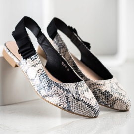 Sergio Leone Slip-on Pumps With A Bow multicolored 1