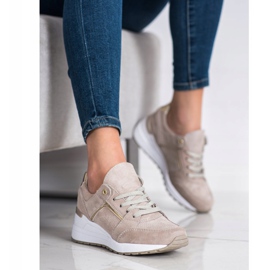 Filippo Beige Leather Sport Shoes 1 Filippo Beige Leather Sport Shoes 1