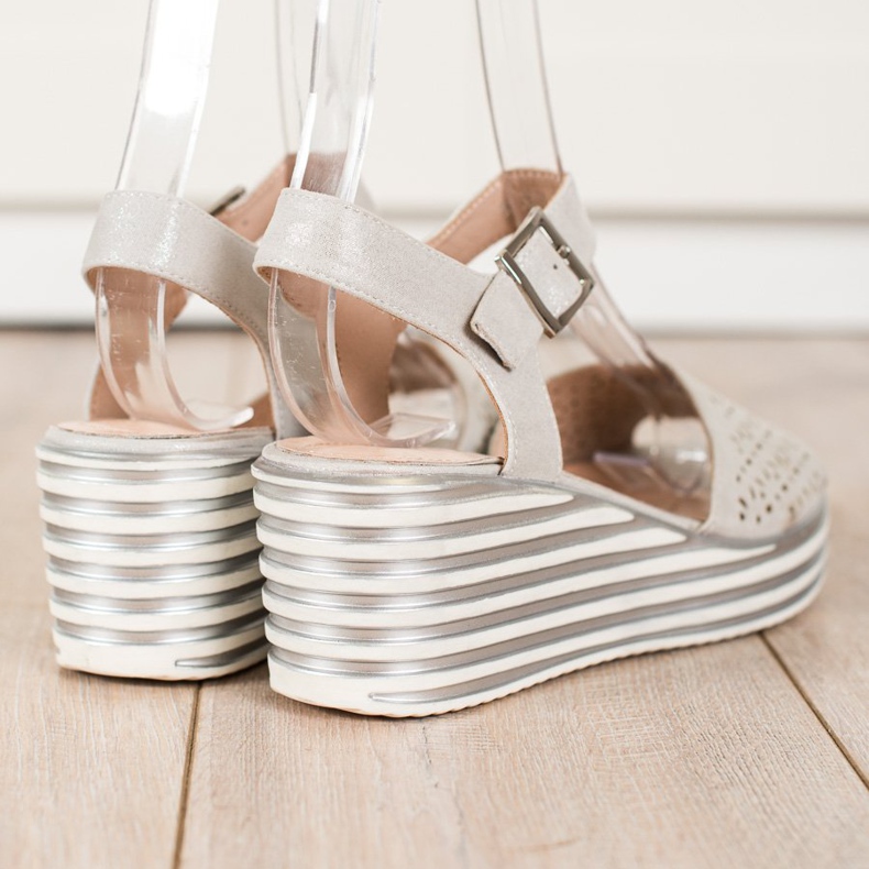 Shiny Silver Sandals from Sergio Leone 1