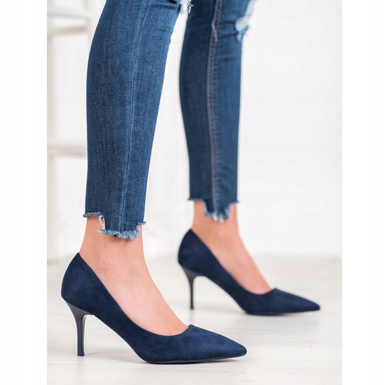Small Swan Casual high heels blue 2