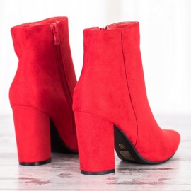 Seastar Suede Booties In Spitz red 2