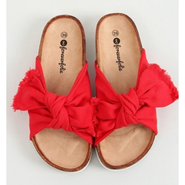 Red cotton red WS11 Red slippers 1