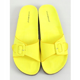 Yellow women's yellow slippers L-1056 Yellow 1
